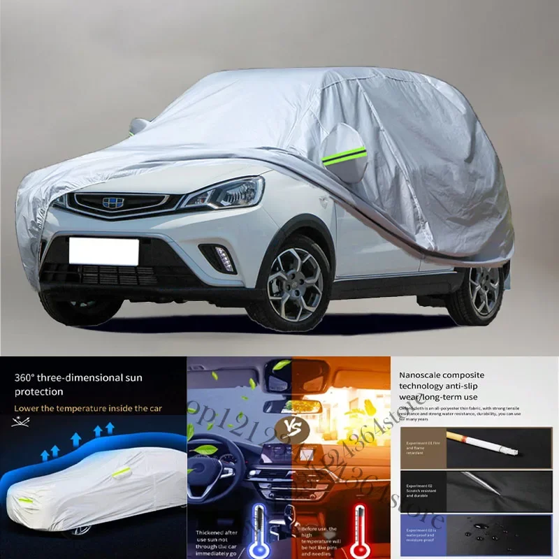 

For Geely Yuanjing X1 fit Outdoor Protection Full Car Covers Snow Cover Sunshade Waterproof Dustproof Exterior Car cover