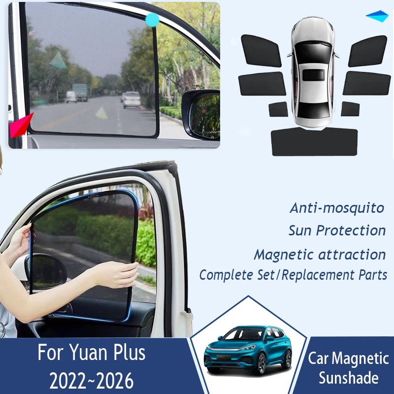 

Car Sunshade Pad For BYD Atto 3 Yuan Plus 2020~2026 Anti-UV Coverage Sunscreen Window Visor Net Sun Shade Cover Auto Accessories