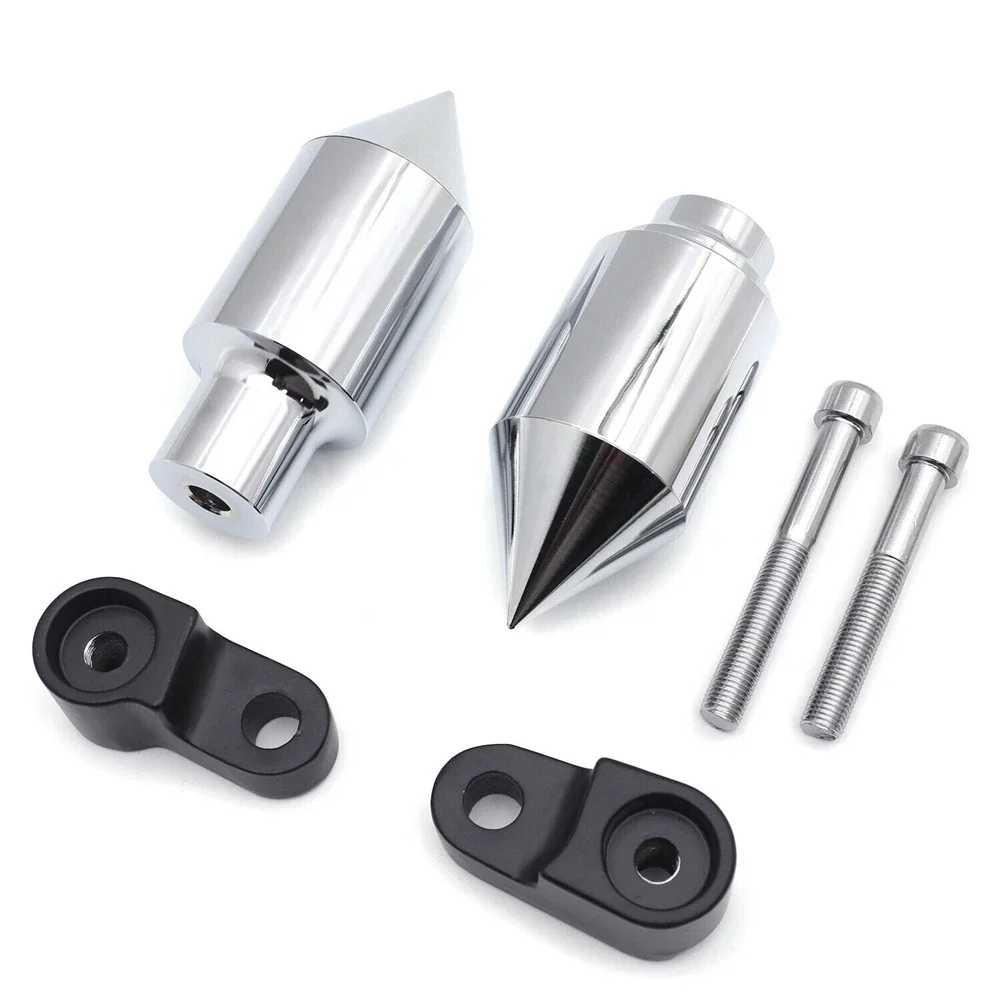 Aluminum Frame Sliders For Honda CBR 600RR 2007-2008 07-08 Aftermarket Motorcycle Parts Chrome Spike Crash Protector