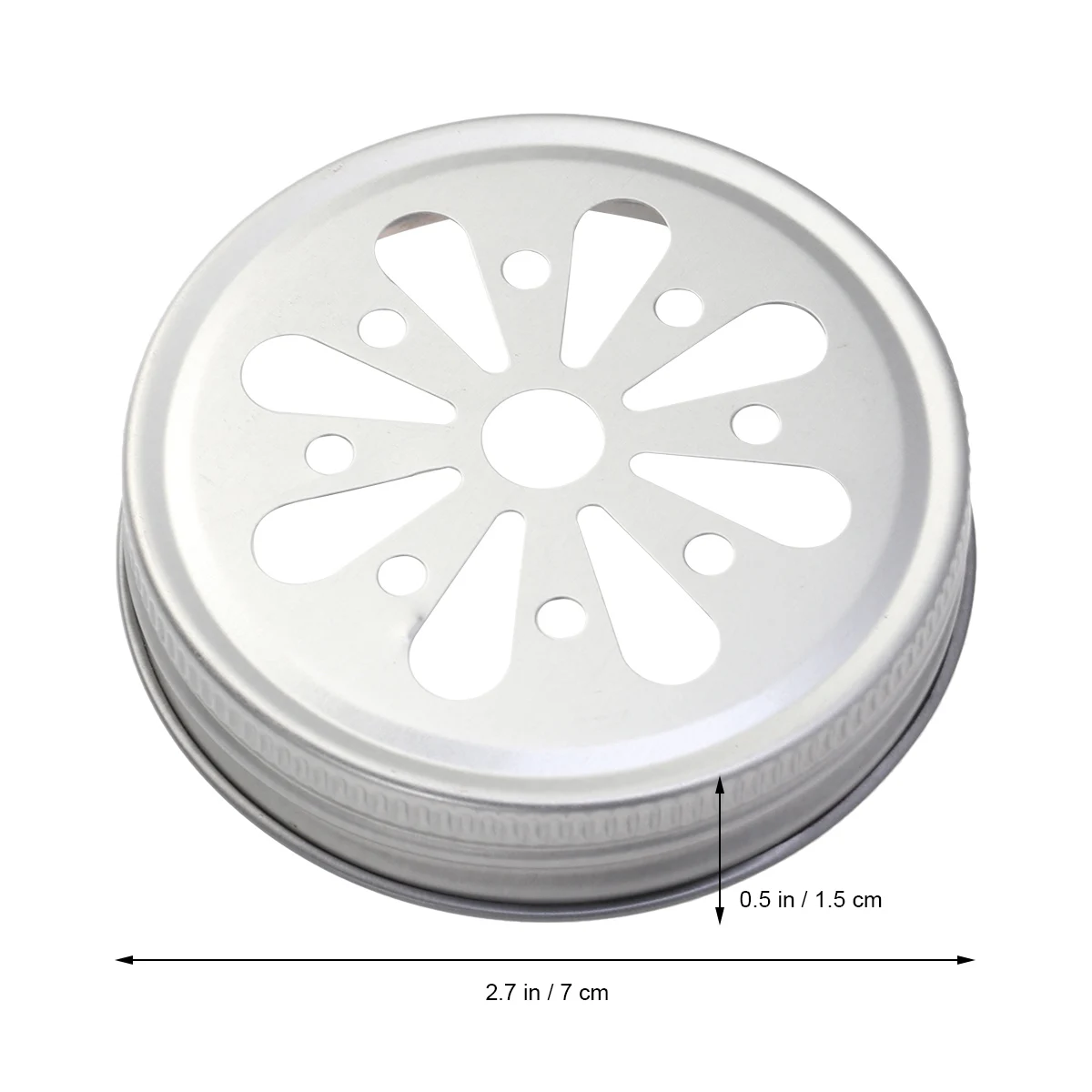 

12 PCS Iron Mouth Hole Cover Sealing Cap Glass Bottle Caps Metal Selaing Wide Jar Lids
