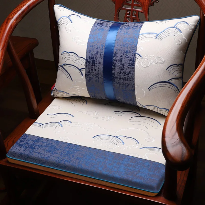 

Подушки для дивана из красного дерева в китайском стиле, обеденный стул и подушки для кресла с круглой спинкой, стулья Taishi, подушки для чайного стула