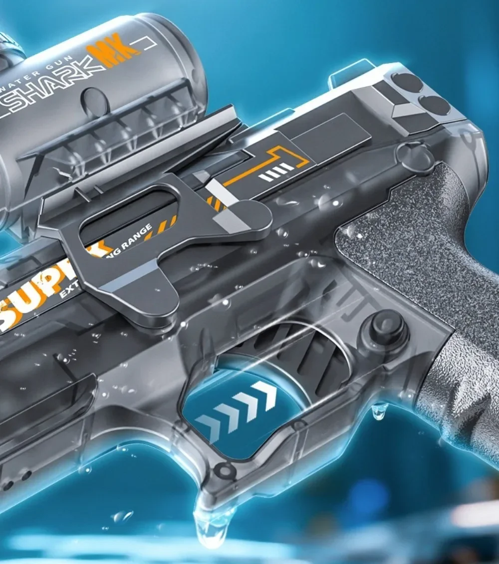 Electric Water Gun Automatic Shark Shape For Outdoor Water Fights_voghion.com