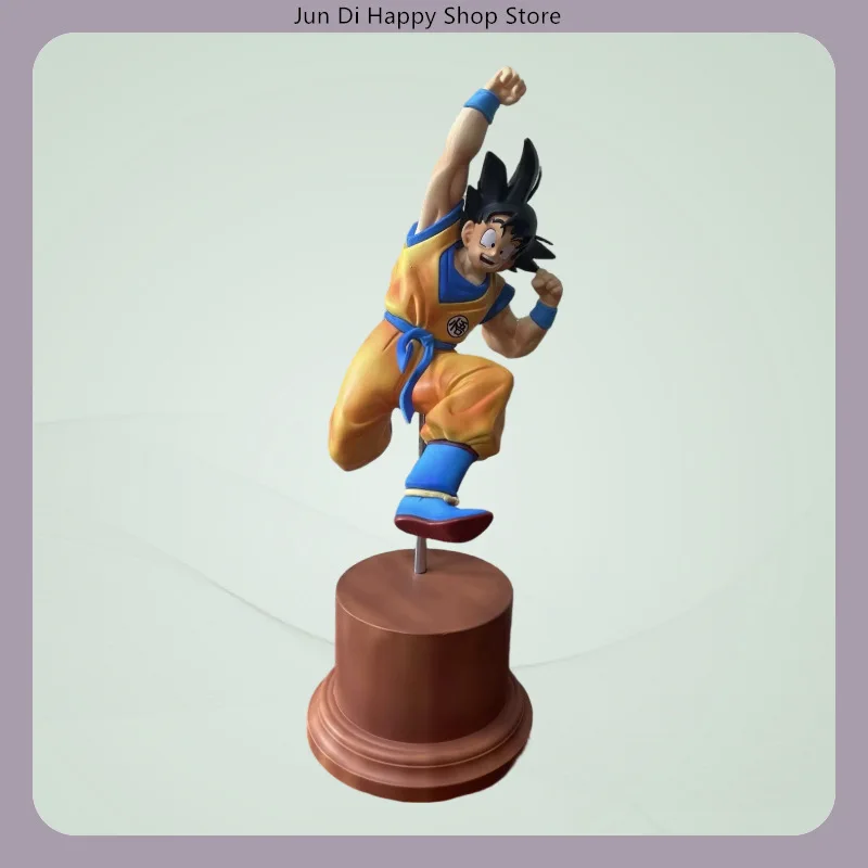 

25cm Dragon Ball Jumping Goku Anime Figure Model Statue Collection Desktop Decoration Ornament Toy Gift for Fans