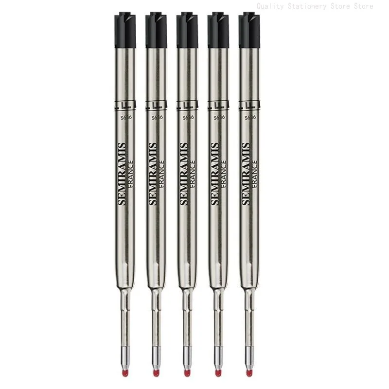 Semiramis-Recambios de bolígrafo Mb Rollerball, 1 piezas/3 piezas/5 piezas/10 piezas, 0,5mm, negro, estándar europeo, G2, para oficina y escuela