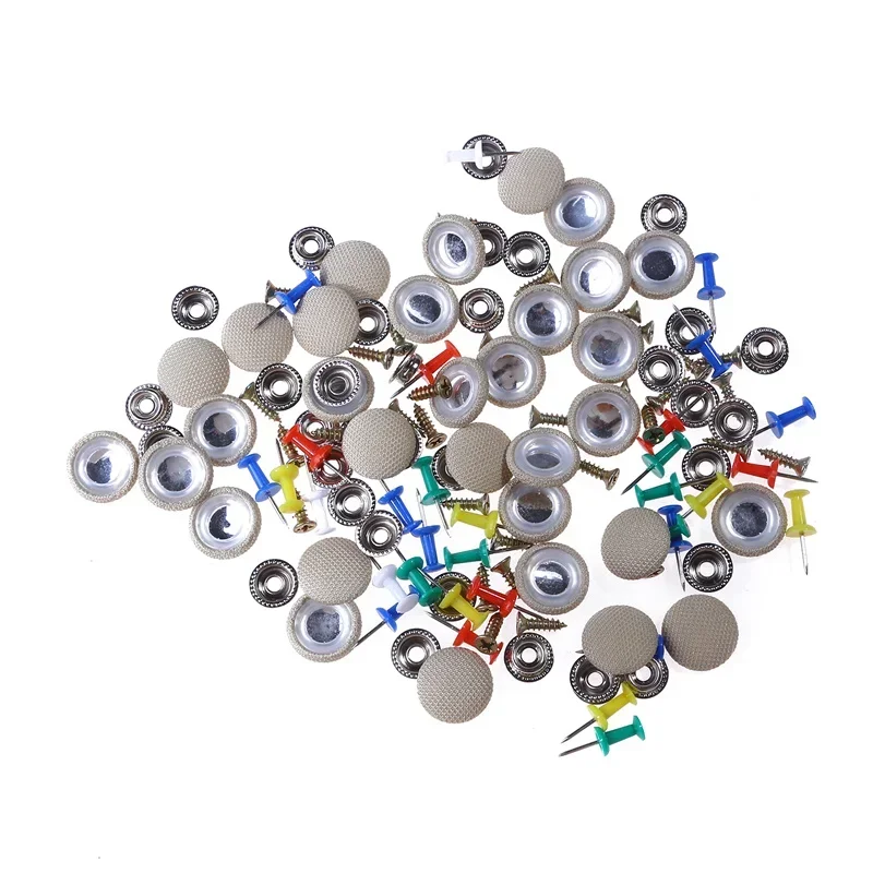 10/30/60Pcs Auto Innen Dach Schnallen Dachhimmel Decke Tuch Befestigungs Schraube Pflege Stoff Schnalle Nieten Retainer kappe Reparatur Werkzeuge