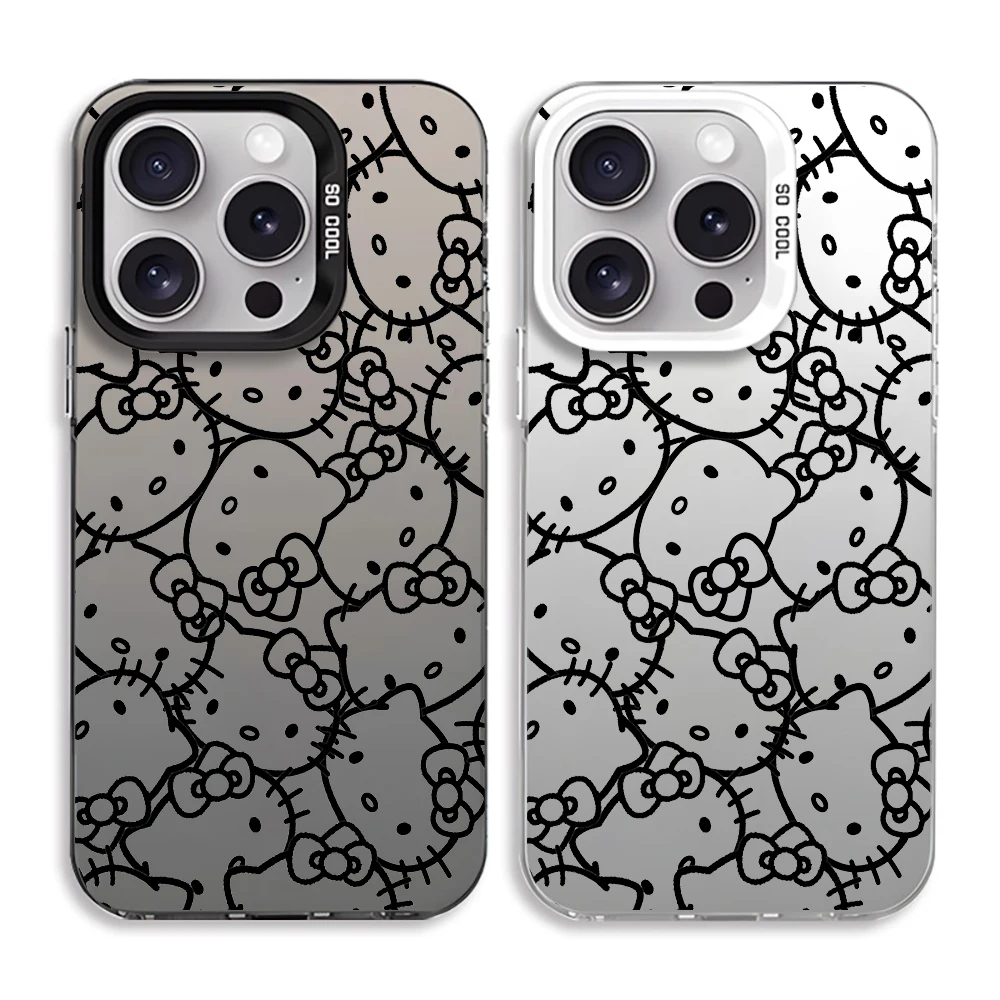 

For IPhone 17 16 14 15 11 12 13 Pro Max 16E 7 8 15 16 Plus 17 Air Shockproof Sunset IM oon Cute Hello Kitty Phone Case