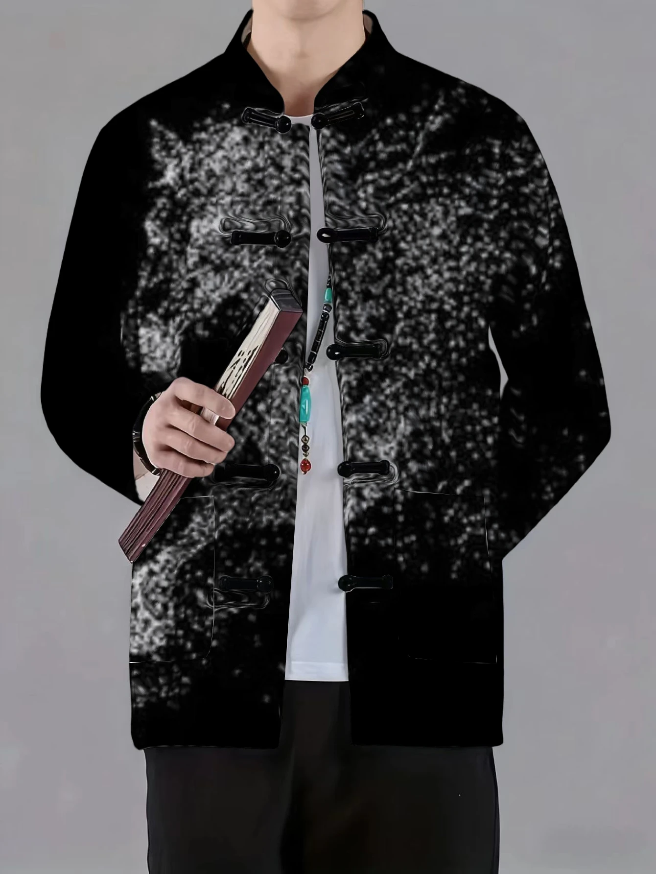 เสื้อแจ็คเก็ตผู้ชายคอจีน ติดกร - Craft And Art Difference บทวิจารณ์และราคา