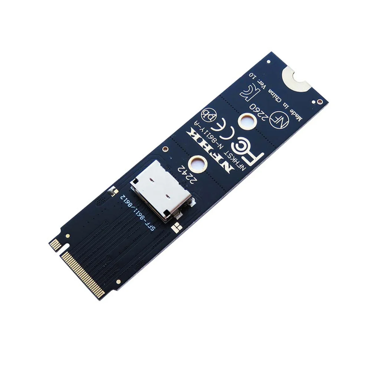 PCIe NVMe M.2 NGFF SSD Interface to Oculink SFF-8611 SFF-8612 Adapter for NVME U.2(SFF 8639)SSD PCI-E NGFF Riser Card