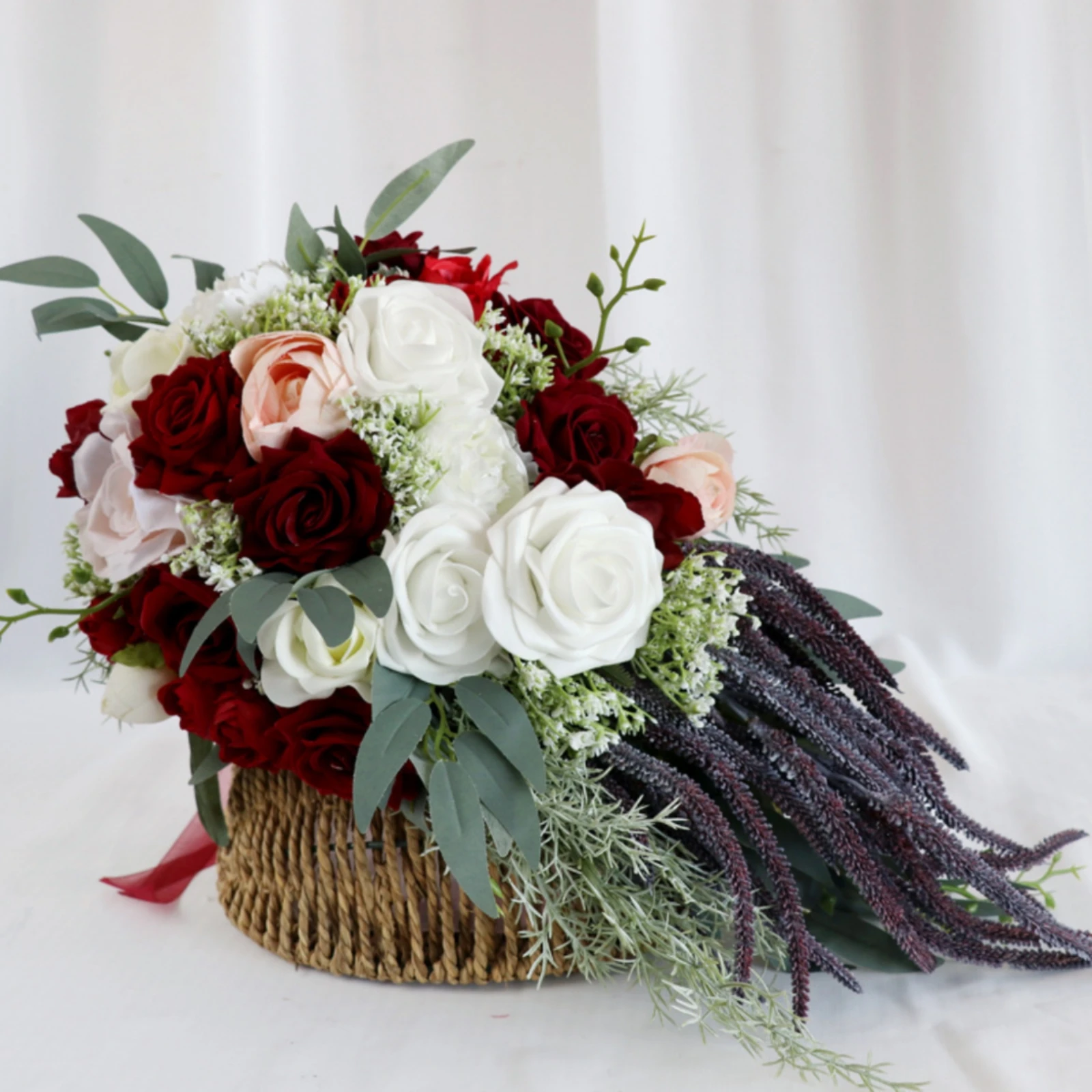 teardrop-bridal-bouquet-lifelike-wedding-hand-bouquet-lightweight-pre-made-for-brides-formal-event-styling