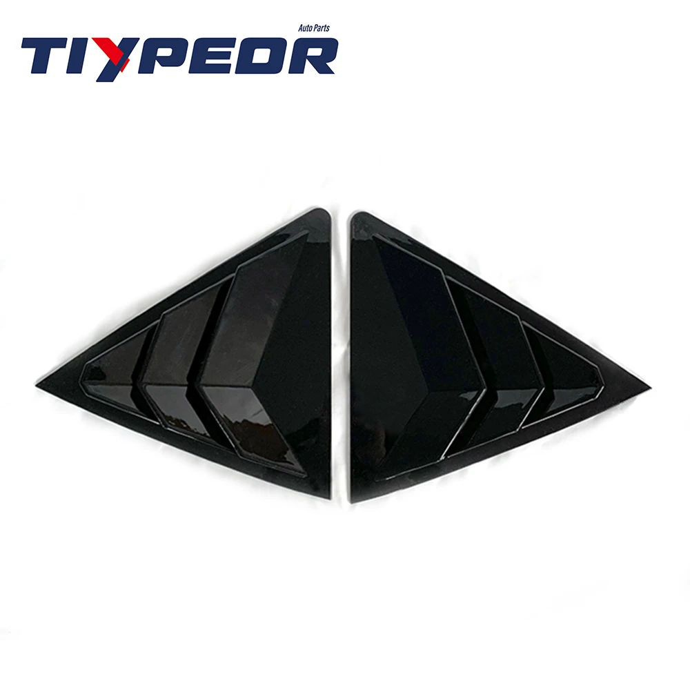 Black Car Rear Window Louver Shade Styling Side Vent Window Shutter Use For Toyota Corolla 2014 - 2018 2015 2016 2017