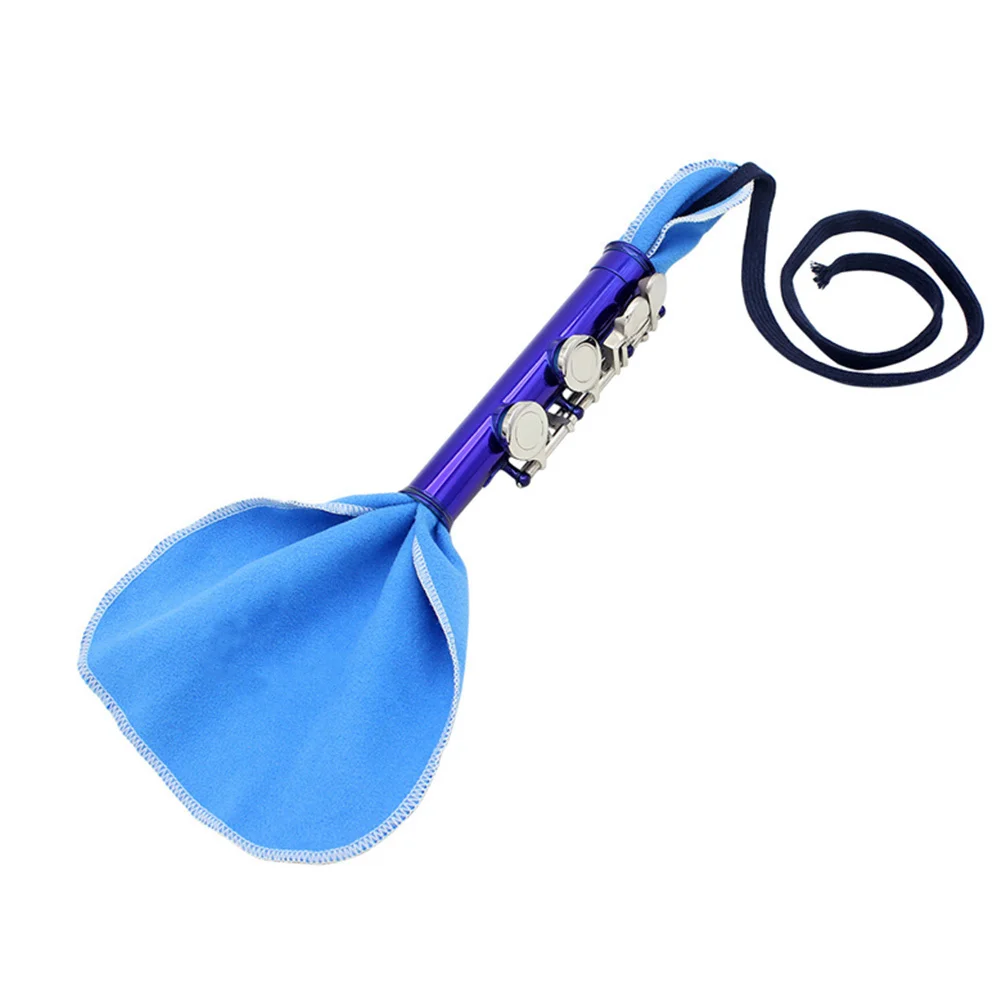 4 stuks schoonmaakdoekje wattenstaafje voor blaasinstrumenten, klarinet fluit saxofoon binnen buisreiniger, kunstmatige suède instrumentverzorging