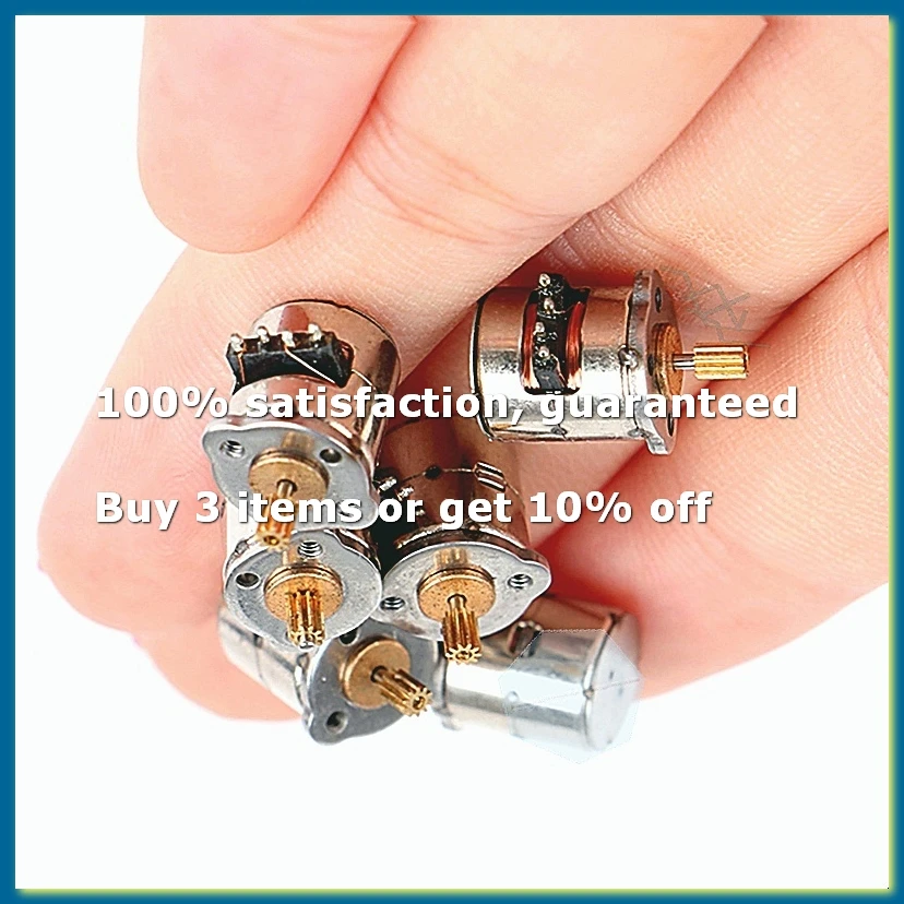 Mini 2-Phase 4-Wire Stepper Motor with Gear 10Pcs/Pack Small Tiny Mini Motor Toy Engine DIY