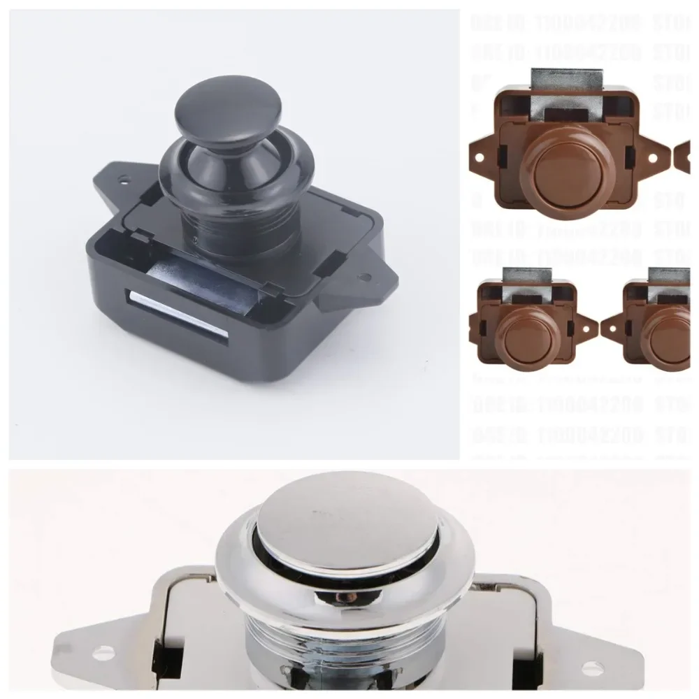 

26mm Push Button Latches Cabinet Door Catch Keyless Camper Car Push Lock for RV Cupboard Motorhome