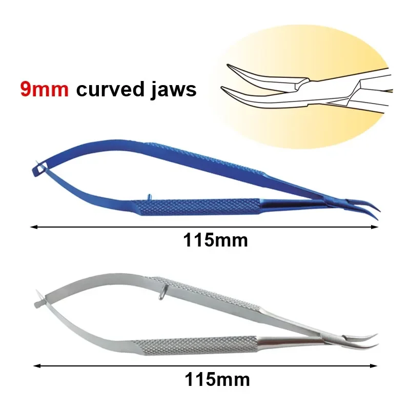 

GREATLH Stainless/Titanium Needle Holder Round Handle Needle Holding Pliers Autoclavable Ophthalmic Surgical Tool