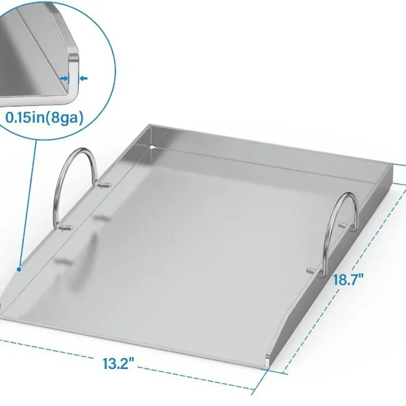 Stainless steel baking tray with bracket replacement for