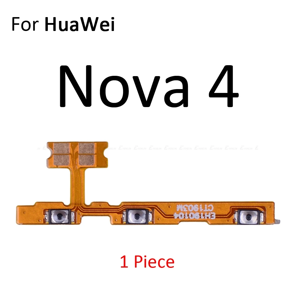 Switch Power ON OFF Button Flex Cable For Huawei Nova 5i 5 Pro 4e 4 3 3i 3e 2 2S 2i Plus Lite 2017 Young Mute Silence Volume Key