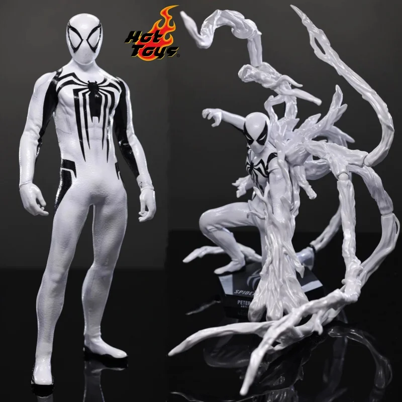 

В наличии HOTTOYS HT 1/6 VGM69 Marvel Spider-Man 2, Питер Паркер, костюм против венома, фигурка, Коллекционная модель, игрушка на день рождения, подарок