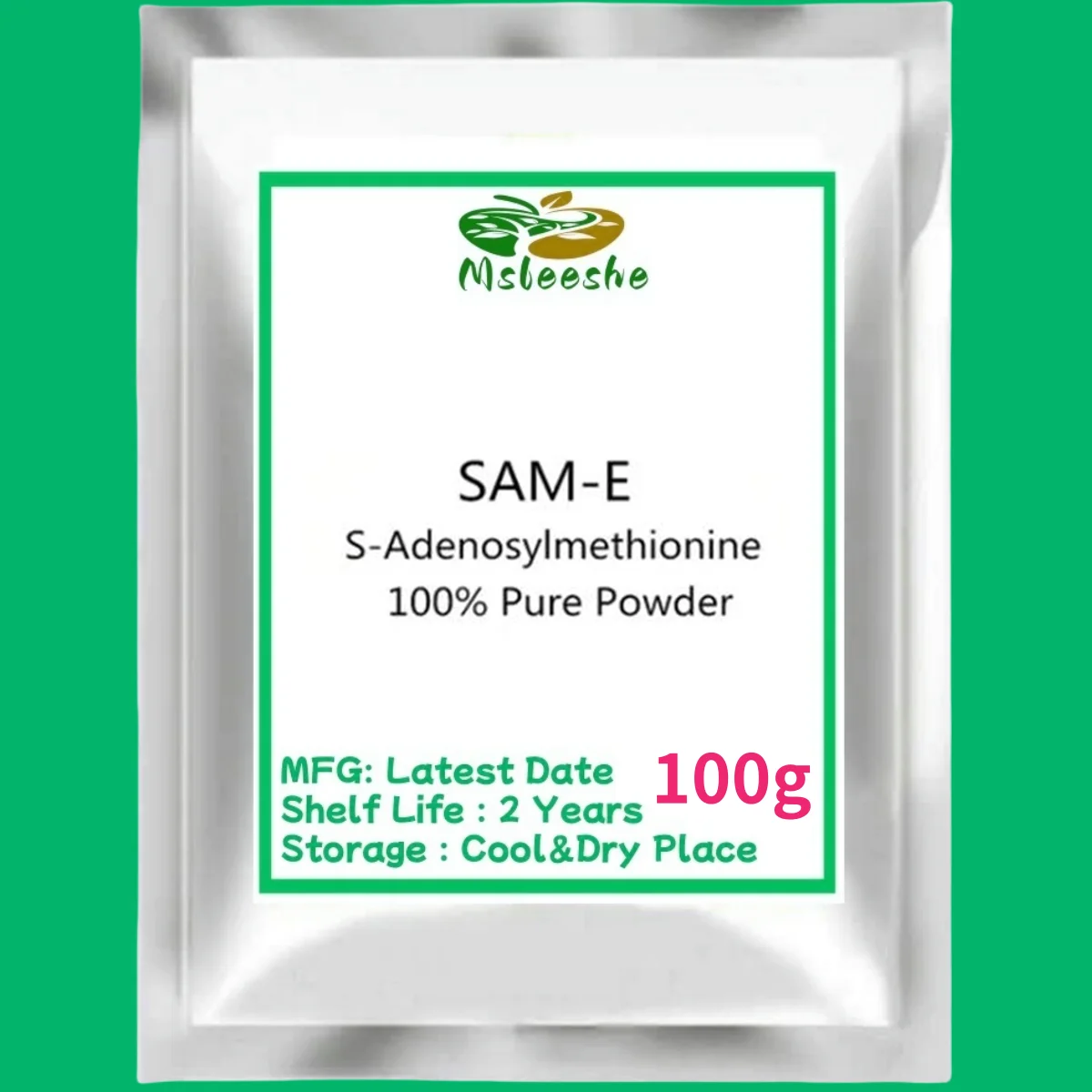 Hot selling 50g-1000g SAM-E Powder , Free Shipping