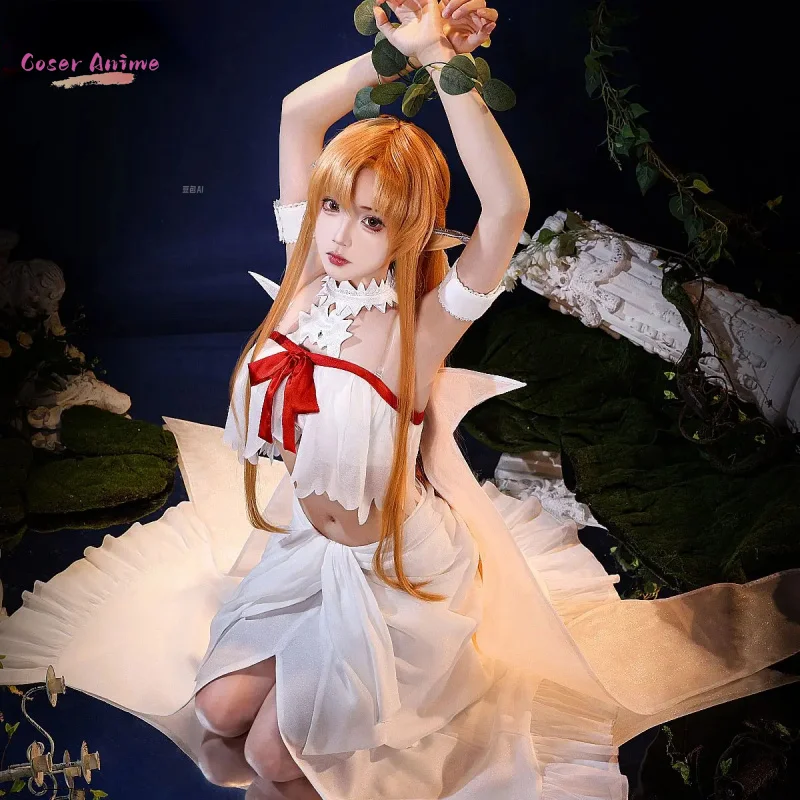 【Coser】Yūki Asuna/Yuuki Asuna disfraz de Cosplay juego espada arte uniforme en línea fiesta de Halloween para mujeres hombres accesorios de Carnaval