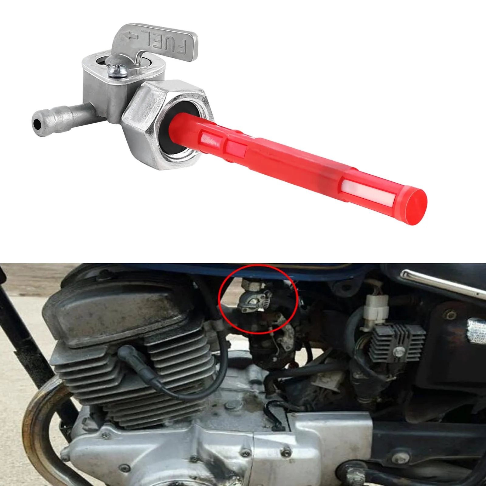 Fuel Petcock Valve Tap Gas Fuel Tank Switch M14*1 for Honda ATC185 ATC200 XL75 XR75 XR80 XR100 CRF50 XL125 CG125 Z50R NC50 NA50