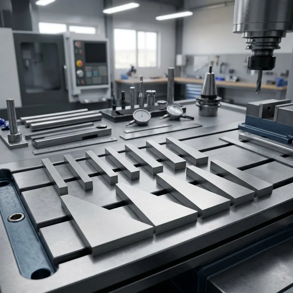 Angle Measurement Blocks Set 12 Piece Steel Construction Accuracy Ground for Calibration Setup and Tool Alignment