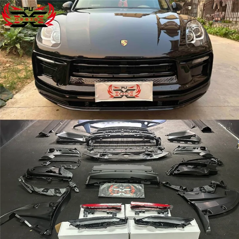 2014-2017 upgrade 2018-2023 macan PP For Porsche macan 95B.3 Front Bumper Rear Bumper Grille Body Kit