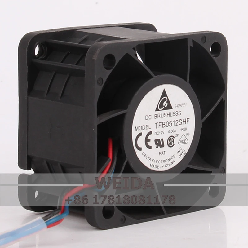 TFB0512SHF Heat Dissipation Case Cooling Fan DELTA DC12V 0.60A 50*50*32MM 5CM 5032 3-wire TACHometer and Temperature Control