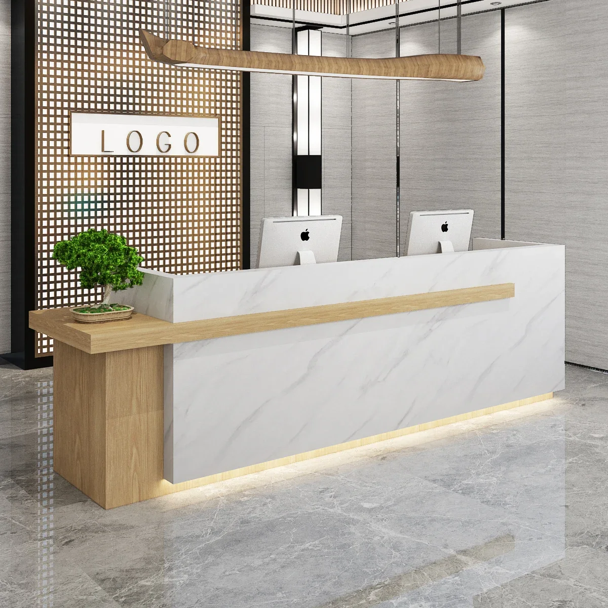 Company Reception Desk Grand Reception Desk Counter Office Table Beauty Salon Clothing Store Cashier