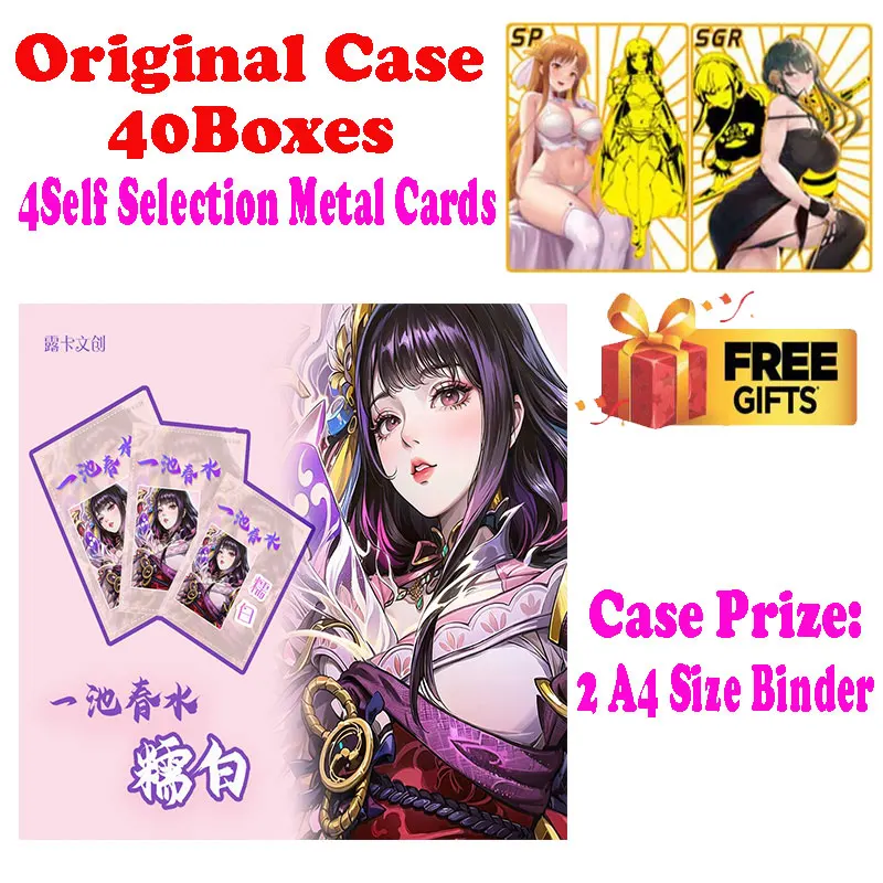 Wholesale A4 Size A Pool Of Spring Water Collection Card Waifu Booster Box ACG CCG TCG High Quality Hit Hobbies Gift