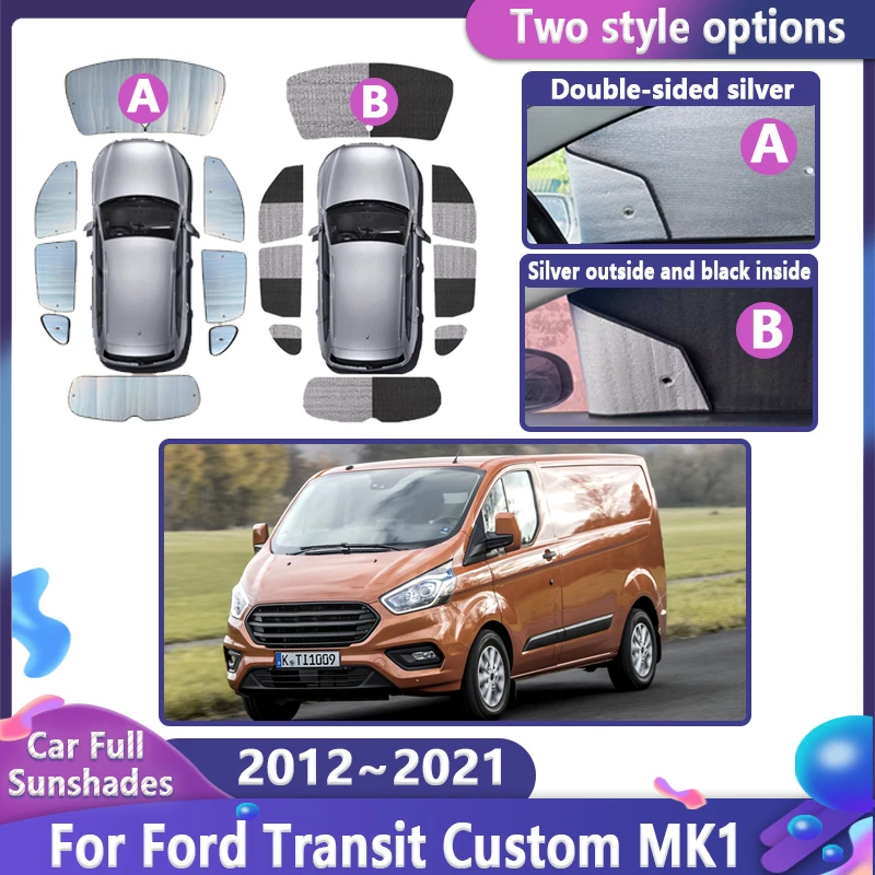 

Автомобильные солнцезащитные козырьки для Ford Transit Custom Tourneo MK1 2012 ~ 2021 солнцезащитные козырьки для окон, автомобильные аксессуары 2015 2017 2019