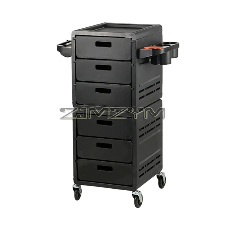 

Barber Trolley Rolling High-capacity Hair Cabinet Tool Tray Trolley Multifunctional Service Cart Storage Stand