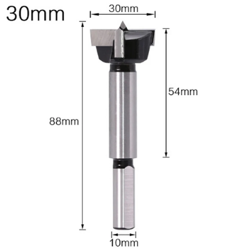 Vijf Industriële Hardmetalen Houtbewerkingsbits Met Driehoekige Schachten Bevatten 25Mm,28Mm,30Mm,32Mm En 35Mm