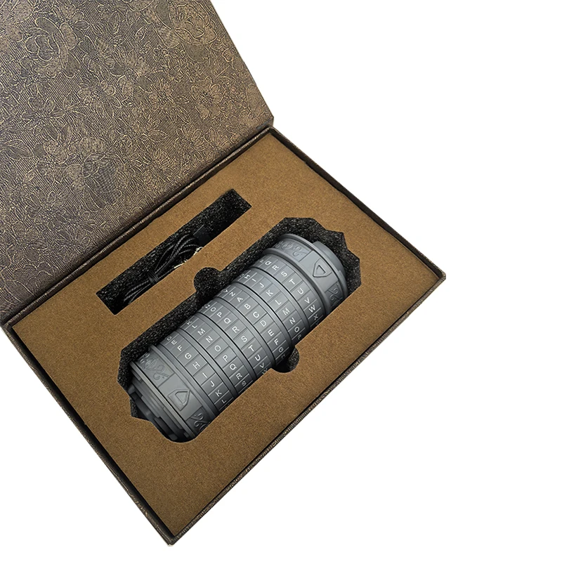 دافينشي رمز كريبتكس قفل بكلمة مرور الذكاء لغز الدماغ هدية رومانسية مضحكة لصديق جميل Juegos De Ingenio Rompecabezas #5