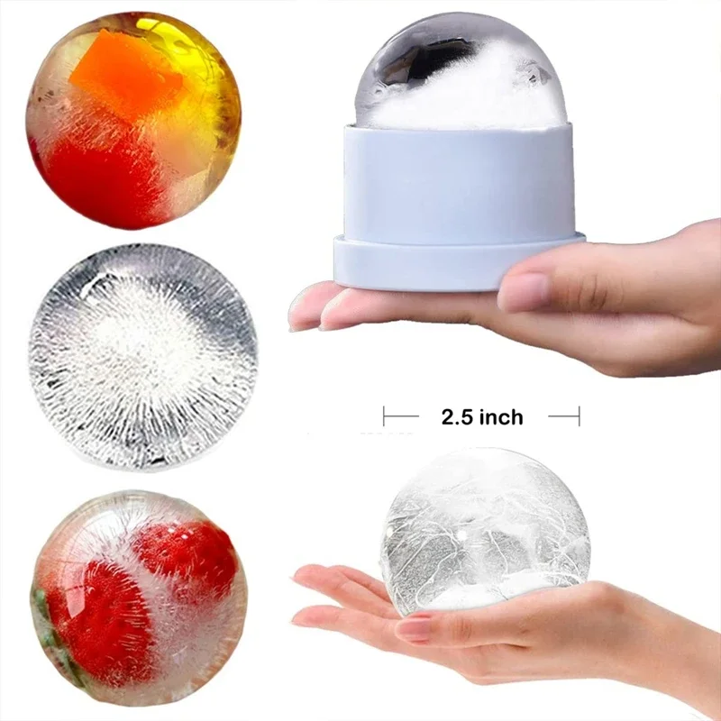 Molde de silicona con forma de bola grande para hacer cubitos de hielo, Gadgets geniales, novedosos, accesorios de cocina, utensilios, cosas útiles