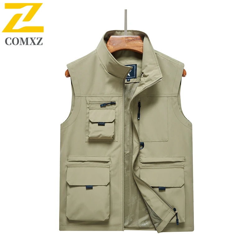 Utility Gilet Man 2025 Multi Pocket Photography Fishing Quick Dry Breathable Vests Outdoor Sleeveles Apparel Wear Resistant Vest