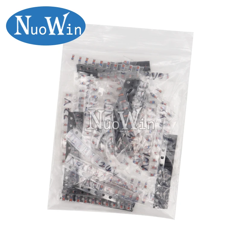 340pcs/Lot 1/2W LL34 SMD Zener Diode Assorted Kit 0.5W 2V-47V 34Values Each 10pcs DIY Sample Pack