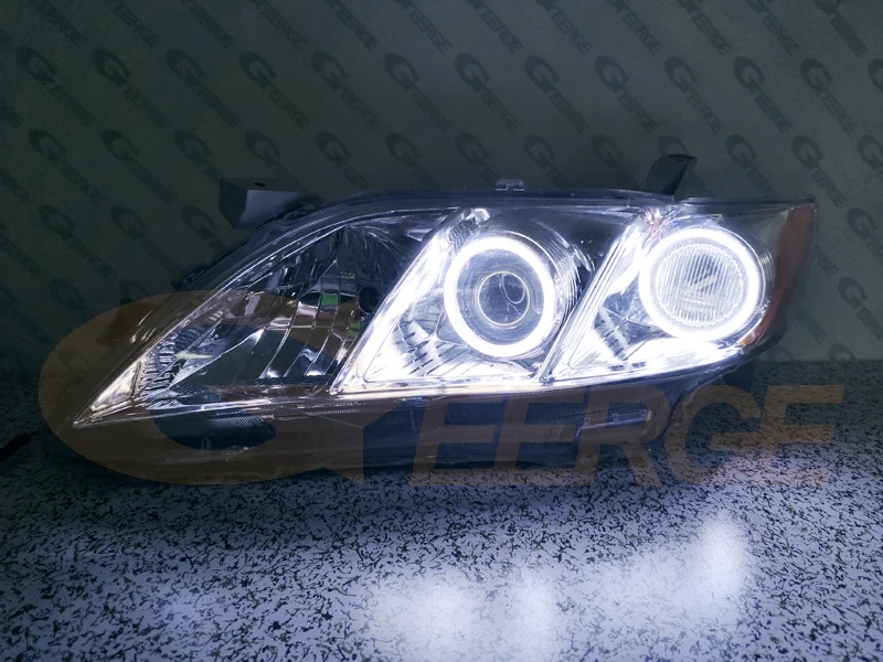 For Toyota Camry 40 V40 2006 2007 2008 2009 2010 2011 Excellent DRL Day Light Ultra Bright COB LED Angel Eyes Halo Rings Kit