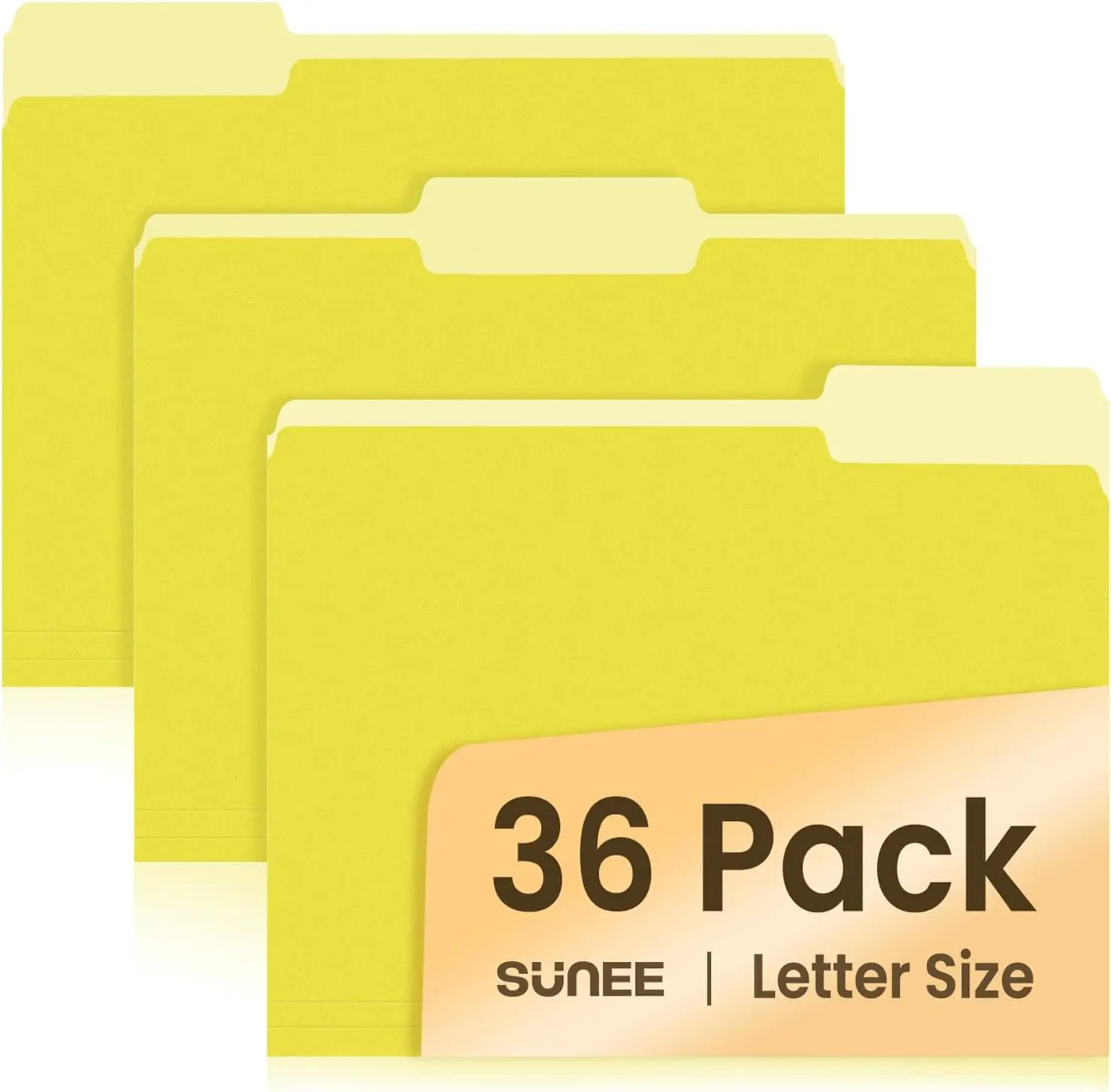 

36 Pack Colored File Folders, 8.5 x 11 Manilla Folders for Home Office School Documents
