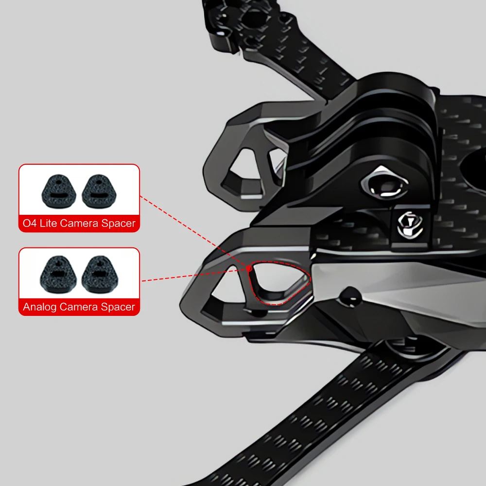 Axisflying Manta30 04 LITE 3インチFPVドローンフレーム、軽量カーボンファイバーフレーム、30mmプロペラ対応、レーシング・フリースタイルビルド用