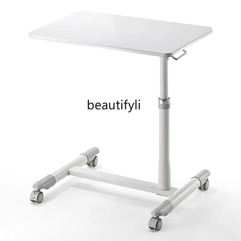 Movable Rack Pneumatic Liftable Computer Desk Desktop Elevated Rack Learning with Brake Wheel