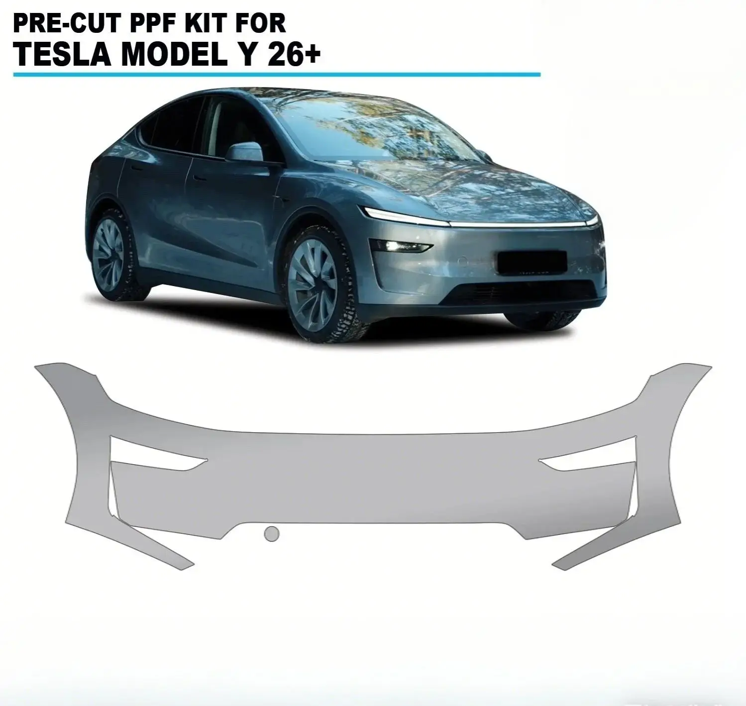 

Для Tesla Model Y Juniper 2025 2026 + предварительно вырезанная защитная пленка из полипропилена и ТПУ, самовосстанавливающаяся прозрачная пленка для бюстгальтера, устойчивая к царапинам ﻿