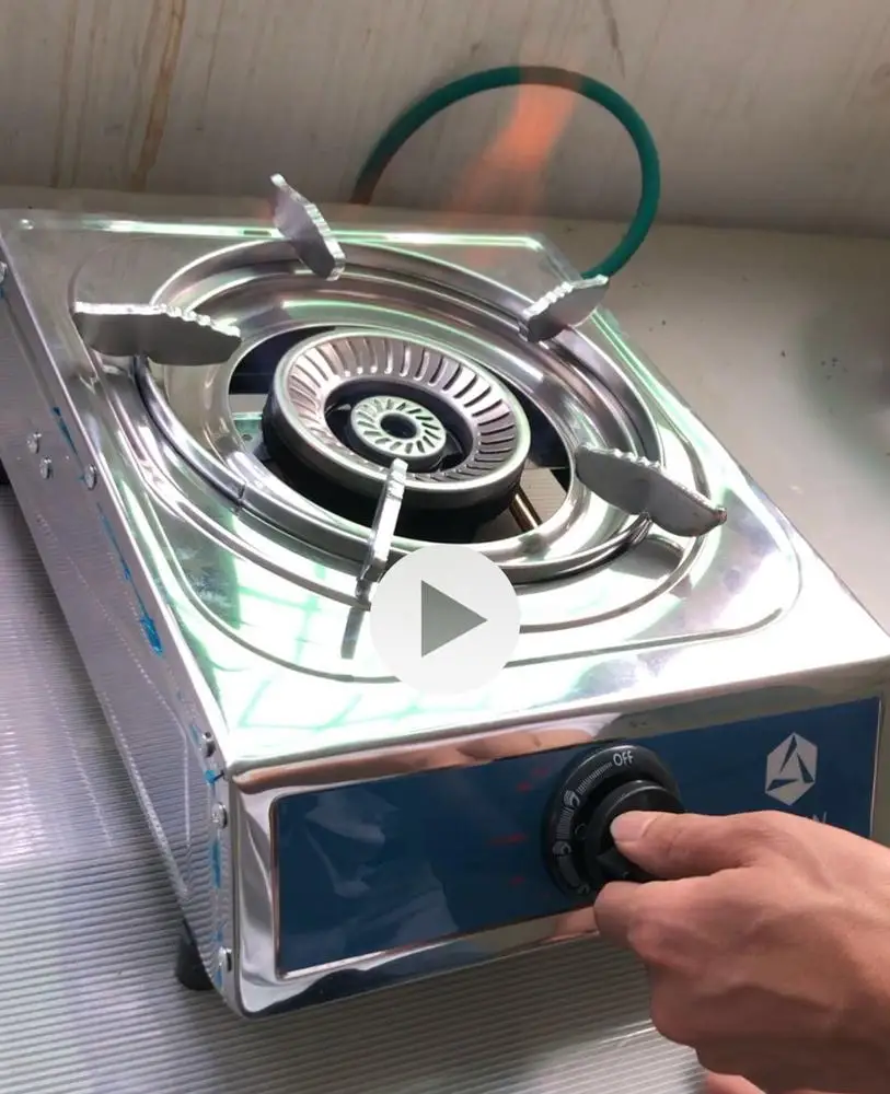 Stufa a combustibile Biogas con bruciatore singolo