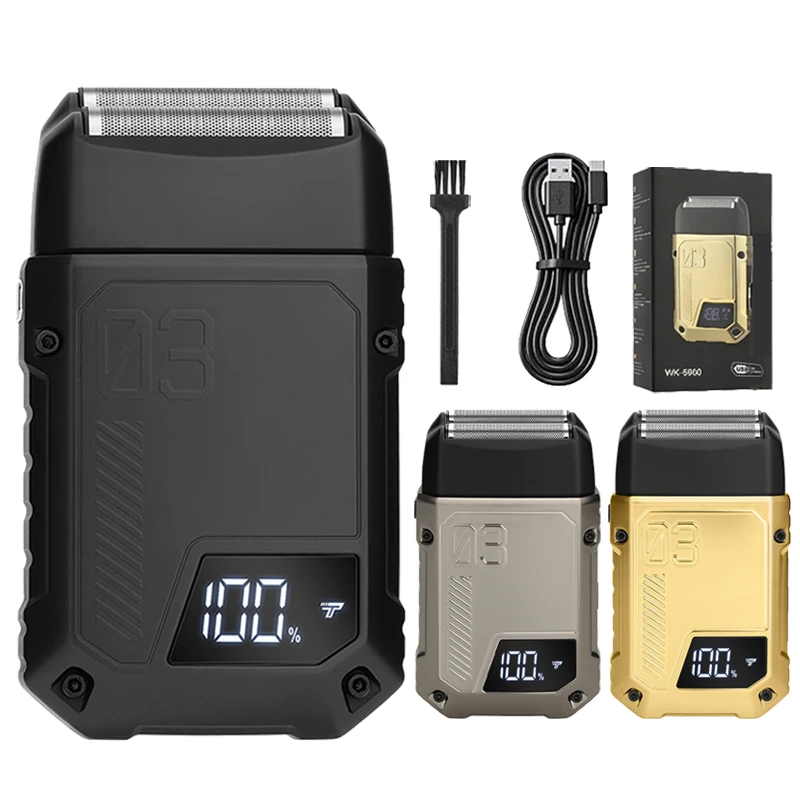 

Reciprocating double leaf net shaver electric shaver full body waterproof household whitening device beard knife