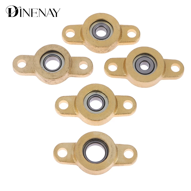 1Pc 5/6/7/8/10MM Caliber Zinc Alloy Bearing KFL05 KFL06 KFL07 KFL08 KFL10 Flange Bearing With Pillow Block