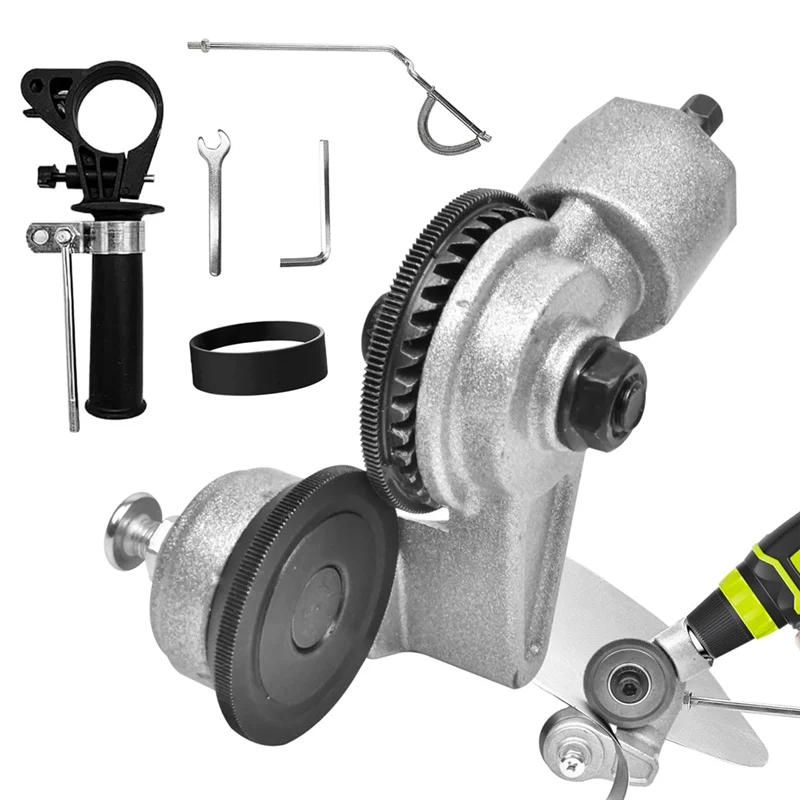 

A26F-Electric Drill Attachment Plate Cutter 2025 Metal Nibbler With Adapter For Cutting Iron,Steel Copper