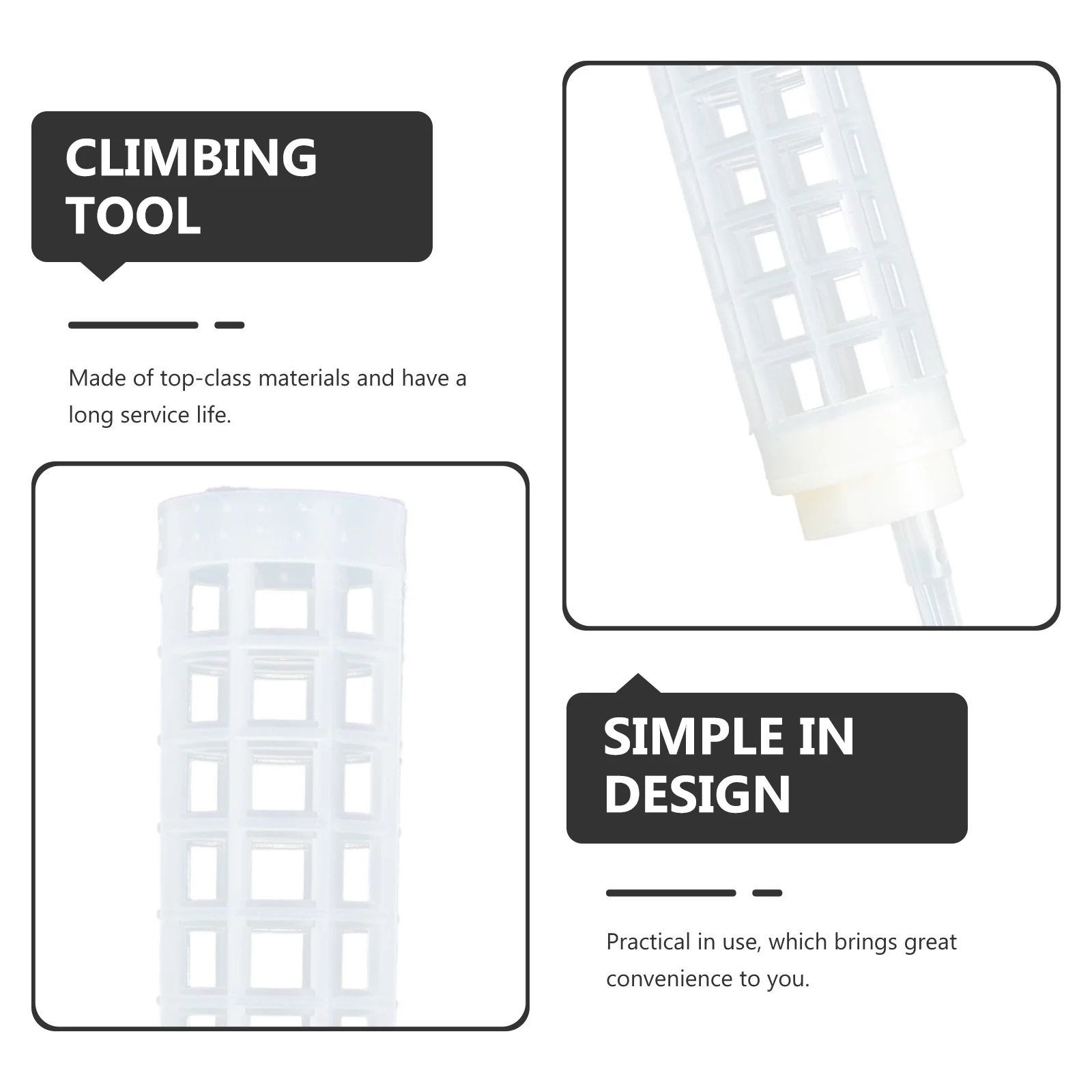 

4Pcs Garden Plant Climbing Column Plastic Moss Pole Water Moss Column Climbing Support Stand Plant Growth Tool Durable