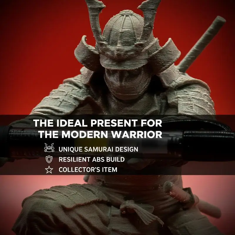 Creative Samurai Pen Holder Japanese Warrior Pencil Rack 3D Printed Stationery Organizer Stand Office Ornament Desk Decor Gift