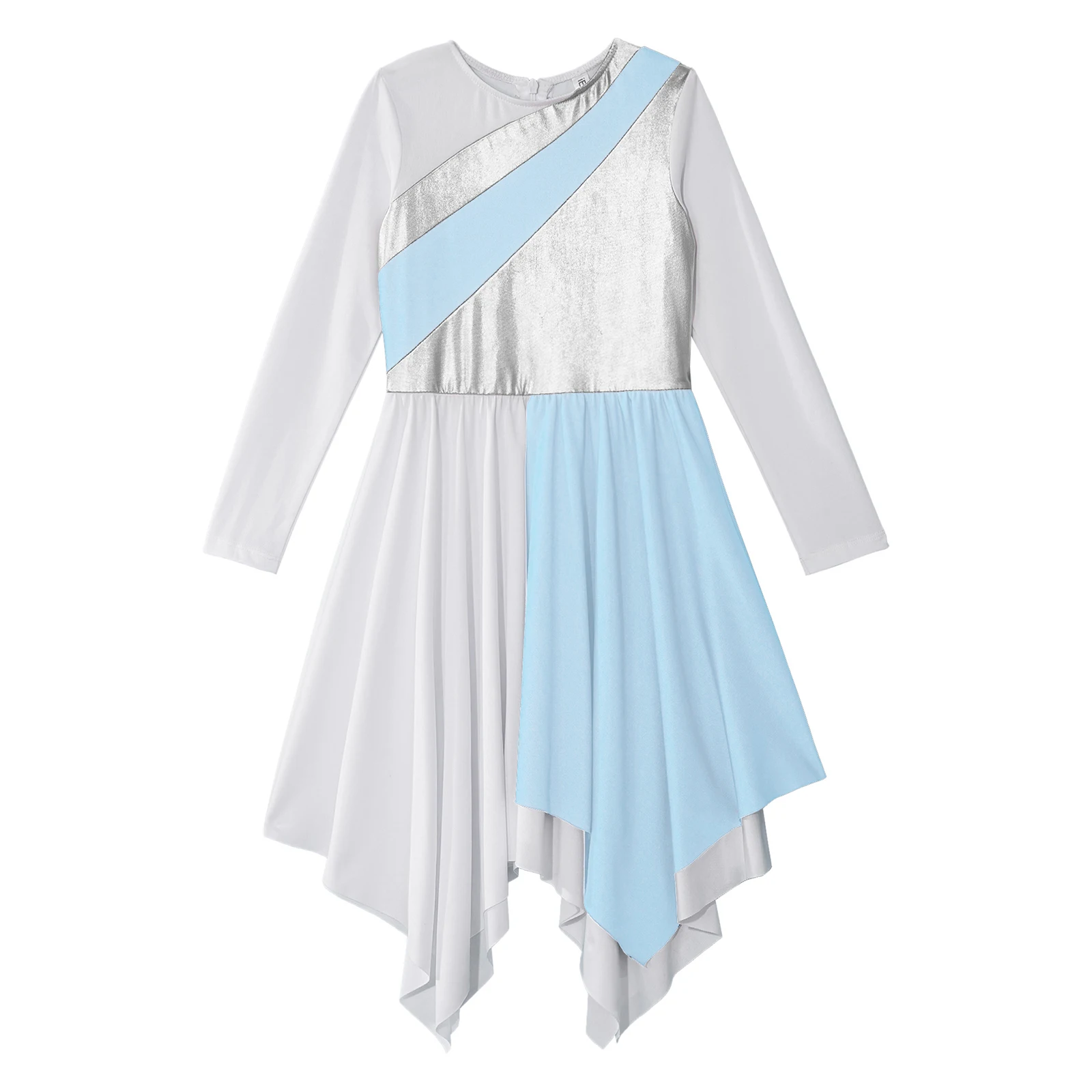 Vestito da ballo lirico per balletto per bambina, abbigliamento da ballo, lode liturgico cristiano, chiesa, danza, tunica, abito da culto, costume da ballo