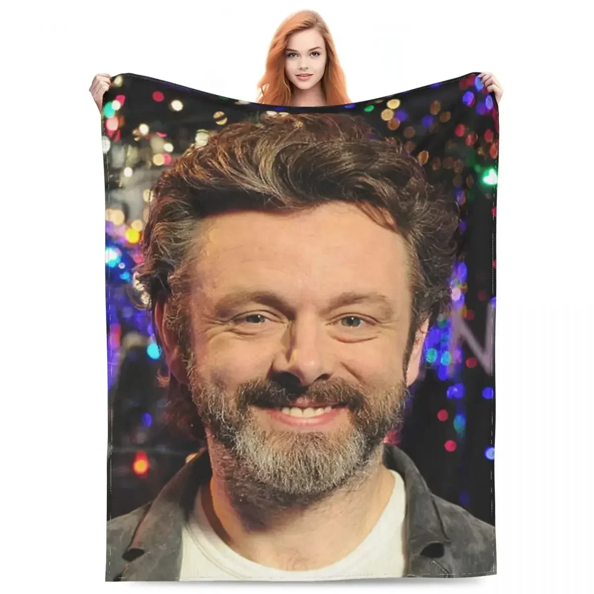 

Multifunction Michael Sheen Blanket Accessories Home Decorative TV Shows Throw Blankets Lightweight Fleece for Bedroom