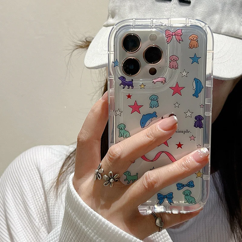 J76 Fall Prevention Cushion Type For Samsung Galaxy A14 A34 A54 A52 A51 A72 A73 A12 A32 A23 A42 Case DIY Soft TPU Cover